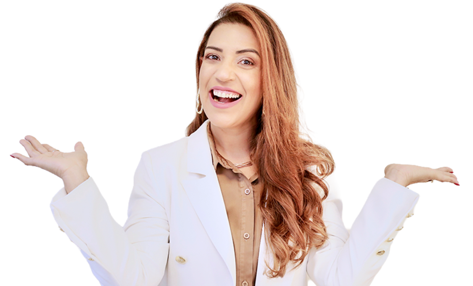 Instrutora sorrindo